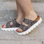 Very G Jazmin Leopard Sandals- Grey