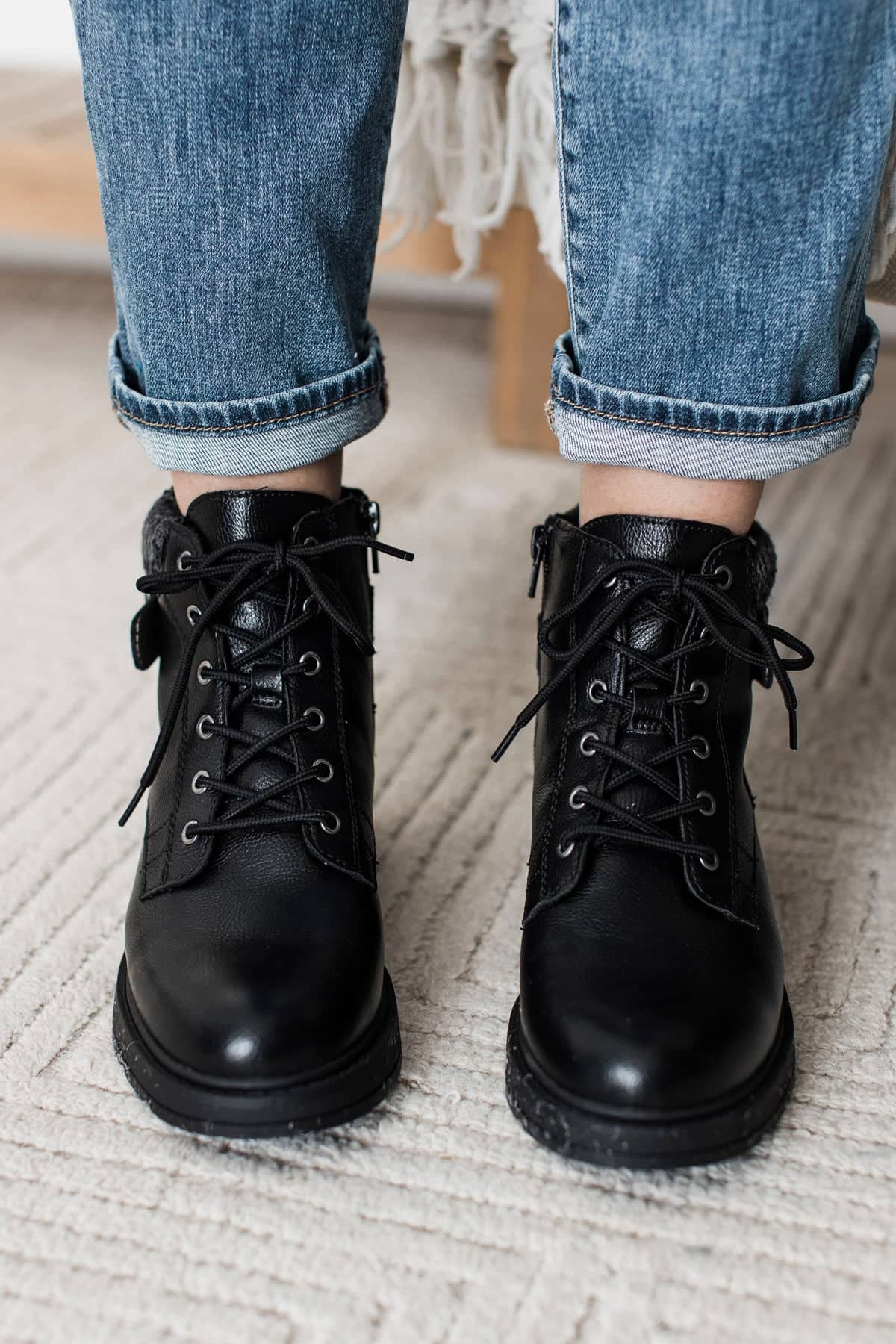 Blowfish Kinsley Wedge Booties- Black