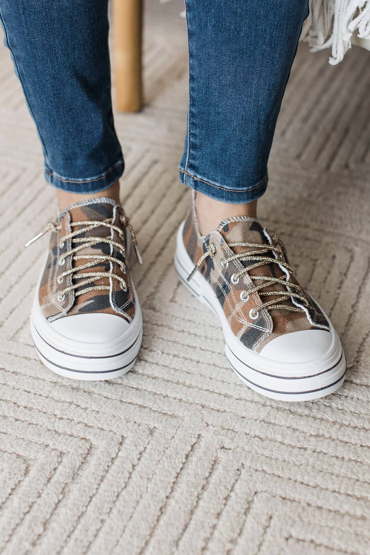Very G Aman Camo Sneakers- Sand