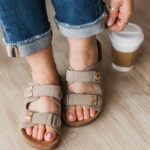 Soda Nadya Sandals- Taupe