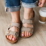 Soda Nadya Sandals- Taupe