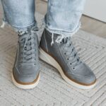 Blowfish Camden Wedge Sneakers- Mid-Grey